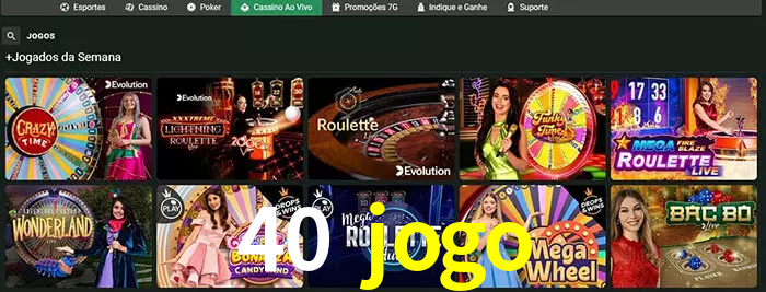 40 jogo bet