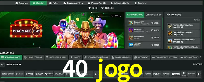 cassino 40 jogo